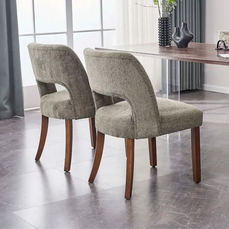 Set of 2 Fabric Upholstered Classical and Mordern Design Dining Side Chair
