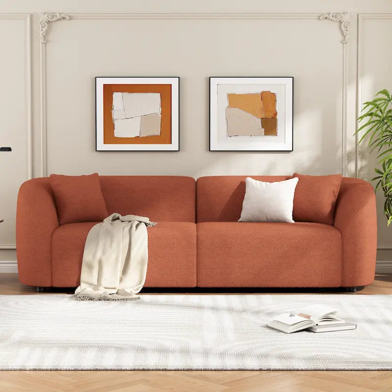 Christopher Knight Home - Allegra Sculptural 87 Curved Sofa