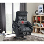 Christopher Knight Home - Liyasi Electric Power Lift Recliner with Massage, Heat, and Convenient Features