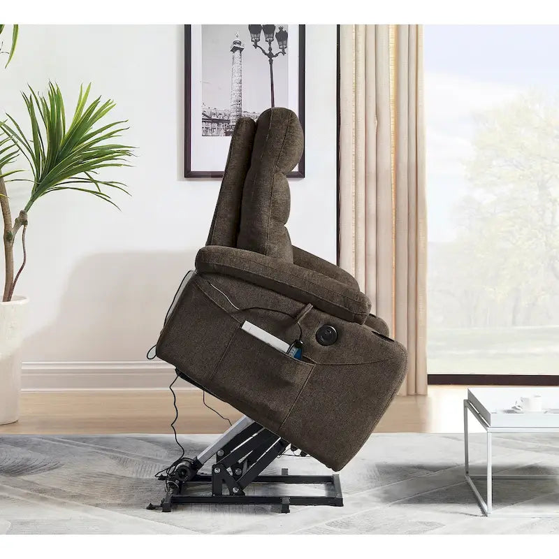 Christopher Knight Home - Liyasi Electric Power Lift Recliner with Massage, Heat, and Convenient Features