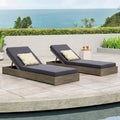 Christopher Knight Home Outdoor Comfort Chaise Lounge Set of 2