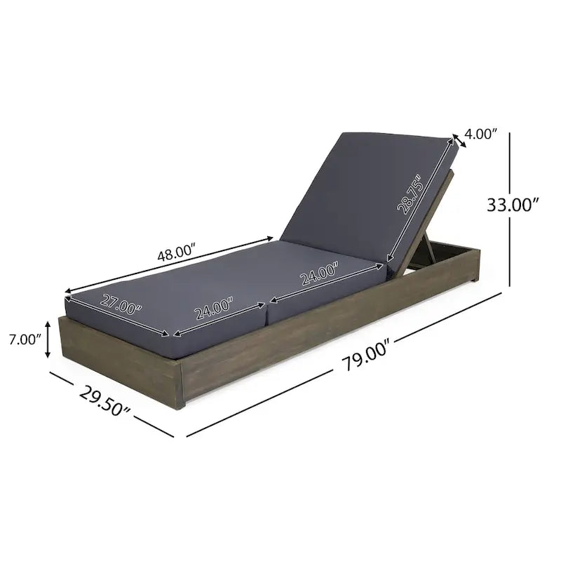 Christopher Knight Home Outdoor Comfort Chaise Lounge Set of 2