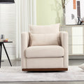 GDFStudio - Harper Chenille Swivel Barrel Chair with Sturdy Metal Base and Ergonomic Design
