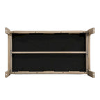 Christopher Knight Home - 48.4 Rectangle Tufted Upholstered Cocktail, Leather Ottoman Coffee Table with Rubber Wood Frame