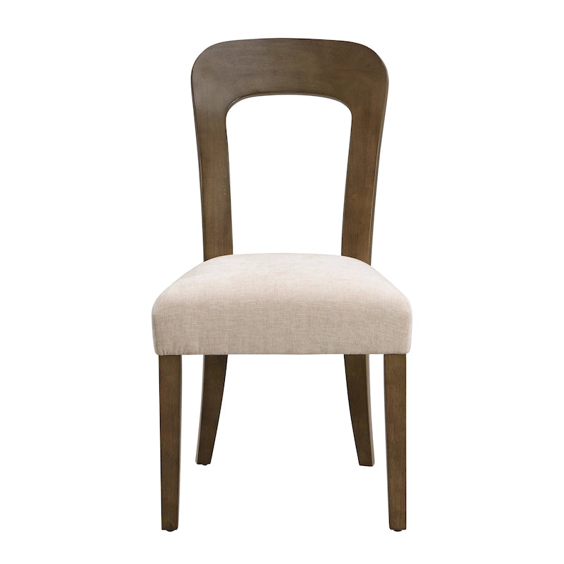 Christopher Knight Home - Adrian Upholstered Dining Chairs, Comfortable Seating with Sturdy Wood Frame, Set of 2