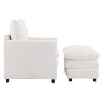 Christopher Knight Home - Clara Oversized Corduroy Armchair with Ottoman