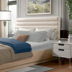 Struttura letto a piattaforma queen Christopher Knight Home con testiera imbottita