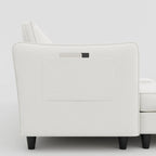Christopher Knight Home - Benjamin Spacious 3-Seater L-Shaped Sofa with Movable Ottoman and Storage Pockets