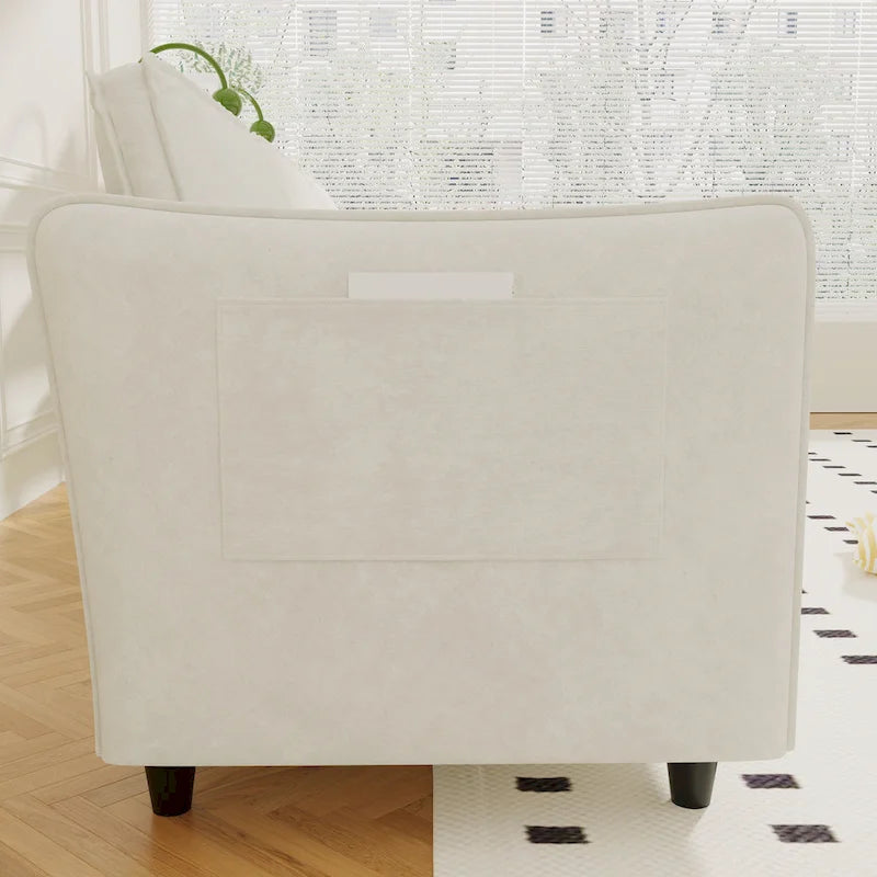Christopher Knight Home - Benjamin Spacious 3-Seater L-Shaped Sofa with Movable Ottoman and Storage Pockets