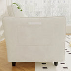 Christopher Knight Home - Benjamin Spacious 3-Seater L-Shaped Sofa with Movable Ottoman and Storage Pockets