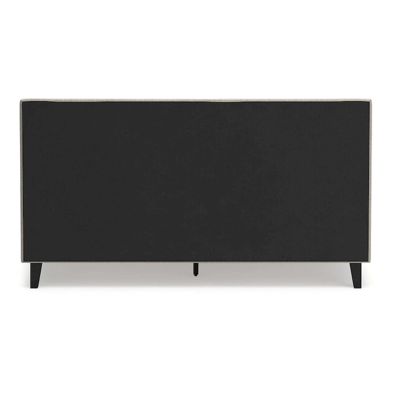 Signature Design by Ashley Cielden Light Gray King Upholstered Bed with Roll Slats