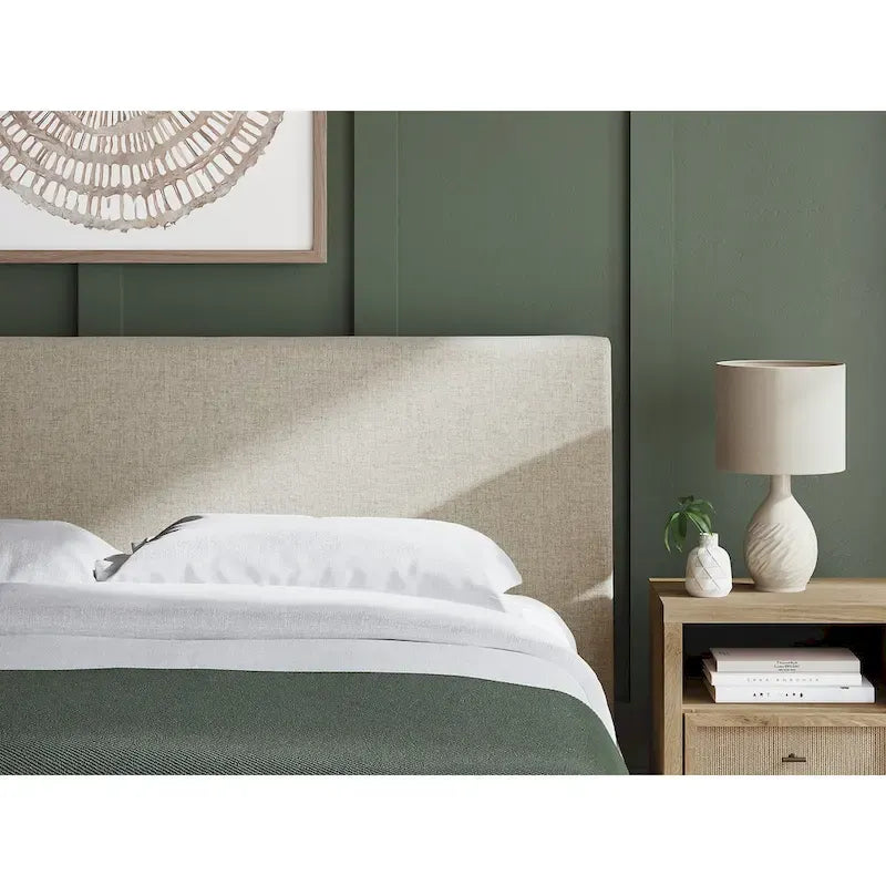 Signature Design by Ashley Cielden Light Gray King Upholstered Bed with Roll Slats