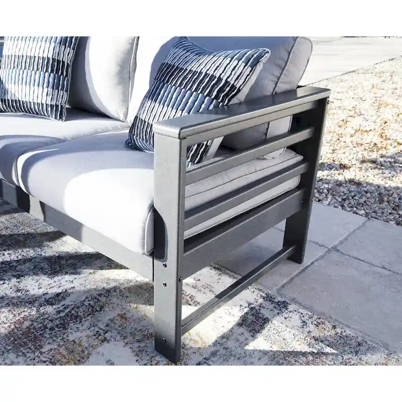Signature Design by Ashley Amora Gray Pacchetto di mobili da esterno 2 pezzi - 79.25 L x 30.5 P x 33.25 H