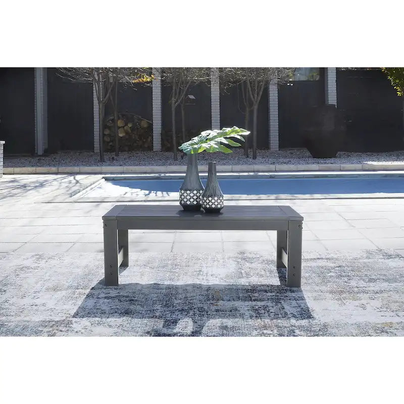 Signature Design by Ashley Amora Gray Pacchetto di mobili da esterno 2 pezzi - 79.25 L x 30.5 P x 33.25 H