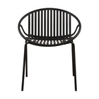 Set da pranzo moderno da esterno 7 pezzi con sedia impilabile, Bianco