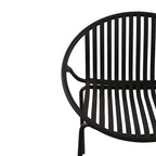 Set da pranzo moderno da esterno 7 pezzi con sedia impilabile, Bianco