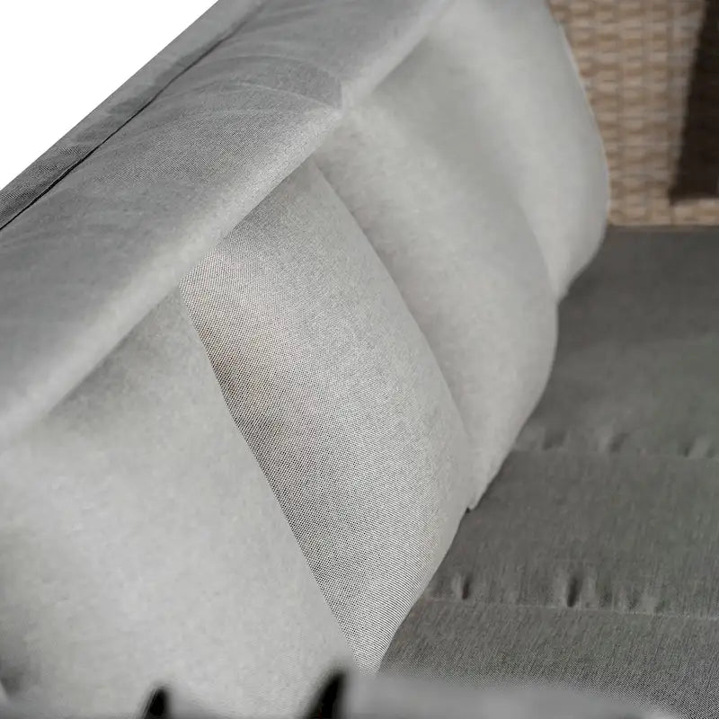 4-Pieces UV-Proof Resin Wicker Patio Sofa Set with Retractable Canopy, Cushions & Lifting Table