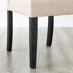 Indoor Dining Table and Chair Sets Rustic Farmhouse Dining Table and Chair Sets with Turned Legs and Button Tufted Backrest
