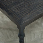 Indoor Dining Table and Chair Sets Rustic Farmhouse Dining Table and Chair Sets with Turned Legs and Button Tufted Backrest