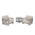 Outdoor Conversation Sofa Chair Furniture with Sunbrella Fabric Cushion