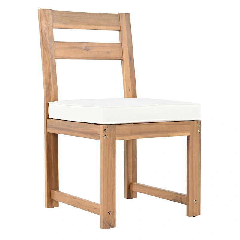 Set da pranzo rettangolare da 7 pezzi per esterni con 2 poltrone, 4 sedie, foro per ombrellone, cuscini rimovibili