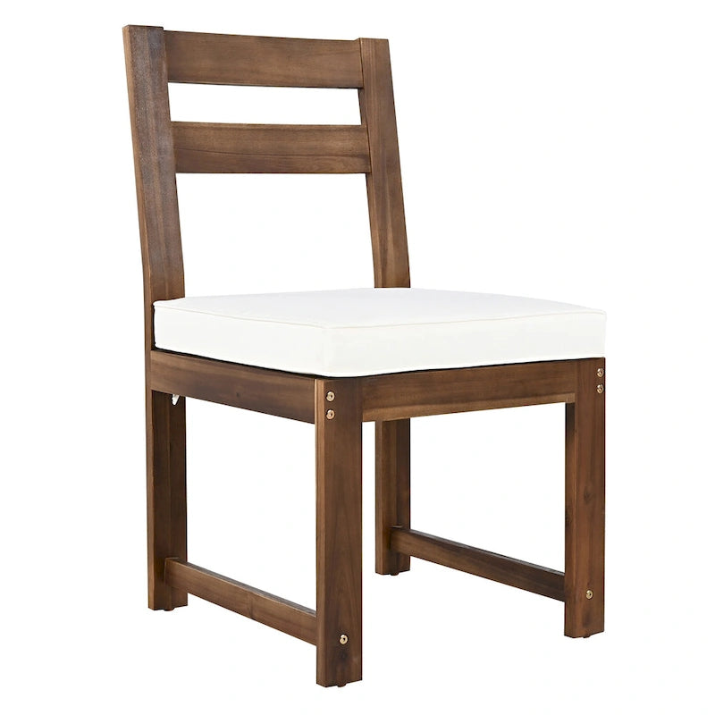 Set da pranzo rettangolare da 7 pezzi per esterni con 2 poltrone, 4 sedie, foro per ombrellone, cuscini rimovibili