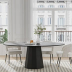 Dovelina 67 3 Color Options Oval Dining Table for 6 People - 67x33.5x31