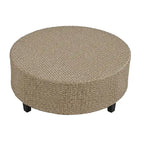 130.3 Outdoor Rattan Half-Moon Sectional Sofa Set with Coffee Table and Side Table, Free Combination