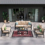5-Piece Sectional Conversation Set with Coffee Table