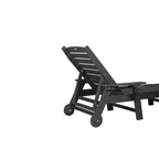 3-Piece Oversized Chaise Lounge Chair Set, All Weather Patio Lounge Chair with 5 Positions, Wheels & Cup Holder