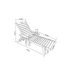 3-Piece Oversized Chaise Lounge Chair Set, All Weather Patio Lounge Chair with 5 Positions, Wheels & Cup Holder