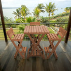 Key West Fully Assembled All-Weather Outdoor Folding Bar Set - 3-piece