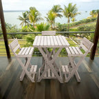 Set bar pieghevole da esterno a 3 pezzi completamente assemblato per tutte le stagioni Key West