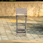 Set bar pieghevole da esterno a 3 pezzi completamente assemblato per tutte le stagioni Key West