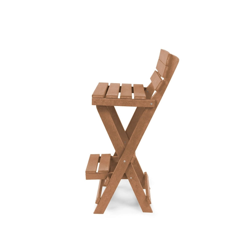 Set bar pieghevole da esterno a 3 pezzi completamente assemblato per tutte le stagioni Key West