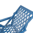 Aspen Fully Assembled All-Weather Outdoor Folding Lounge Chair and Table Set - 3-piece