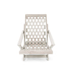 Aspen Fully Assembled All-Weather Outdoor Folding Lounge Chair and Table Set - 3-piece
