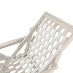 Aspen Fully Assembled All-Weather Outdoor Folding Lounge Chair and Table Set - 3-piece
