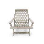 Aspen Fully Assembled All-Weather Outdoor Folding Lounge Chair and Table Set - 3-piece