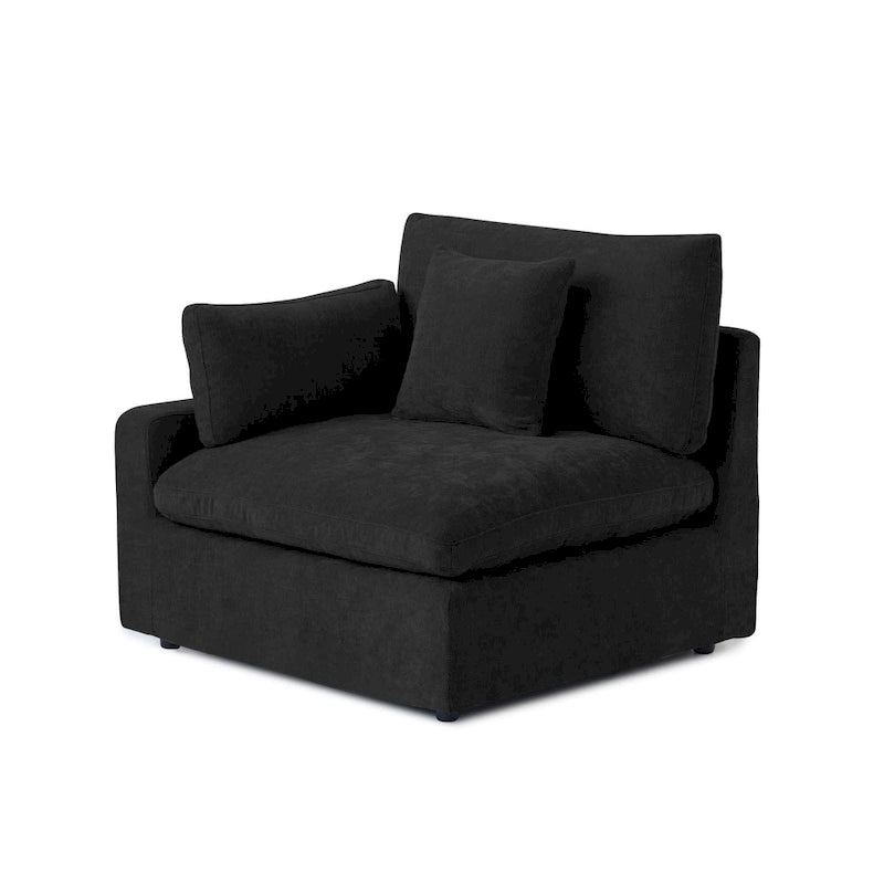 Large Linen Corner Sectional Sofa Couch for Living Room Set
