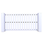 Twin Size Porch Swing Bed Patio Acacia Wood Swing Frame with Hemp Ropes