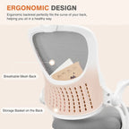Office Computer Desk Chair, Ergonomic High-Back Mesh Rolling Work Chairs with Wheels &Adjustable Headrests, Comfy Flip-up Arms