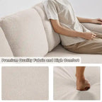 Modern Sleeper Sofa Bed, Couch Bed with Bookshelves & Charging Port