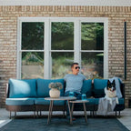 MAISON ARTS 8-Piece Outdoor Sectional Sofa Set Wicker Conversation Set with Thick Cushion and 2 Round Table