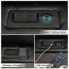 Power Recliner Sofa Set 6-Seater with Zero Gravity,Bass Speaker,Wireless Charger,USB/Type-C Ports,LED Lights,Cup Holders,Gray
