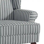 2 Set Traditional Wingback Accent Chairs Upholstered Armchair