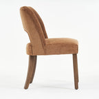 Upholstered Back Side Dining Chair Set of 2