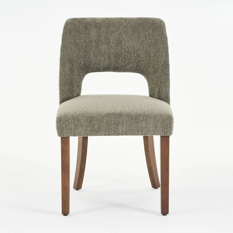 Upholstered Back Side Dining Chair Set of 2