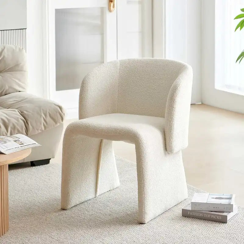 Howtai Barrel Dining Sofa Chairs Upholstered-Fully Wrapped