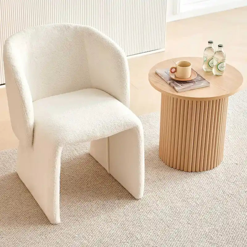 Howtai Barrel Dining Sofa Chairs Upholstered-Fully Wrapped